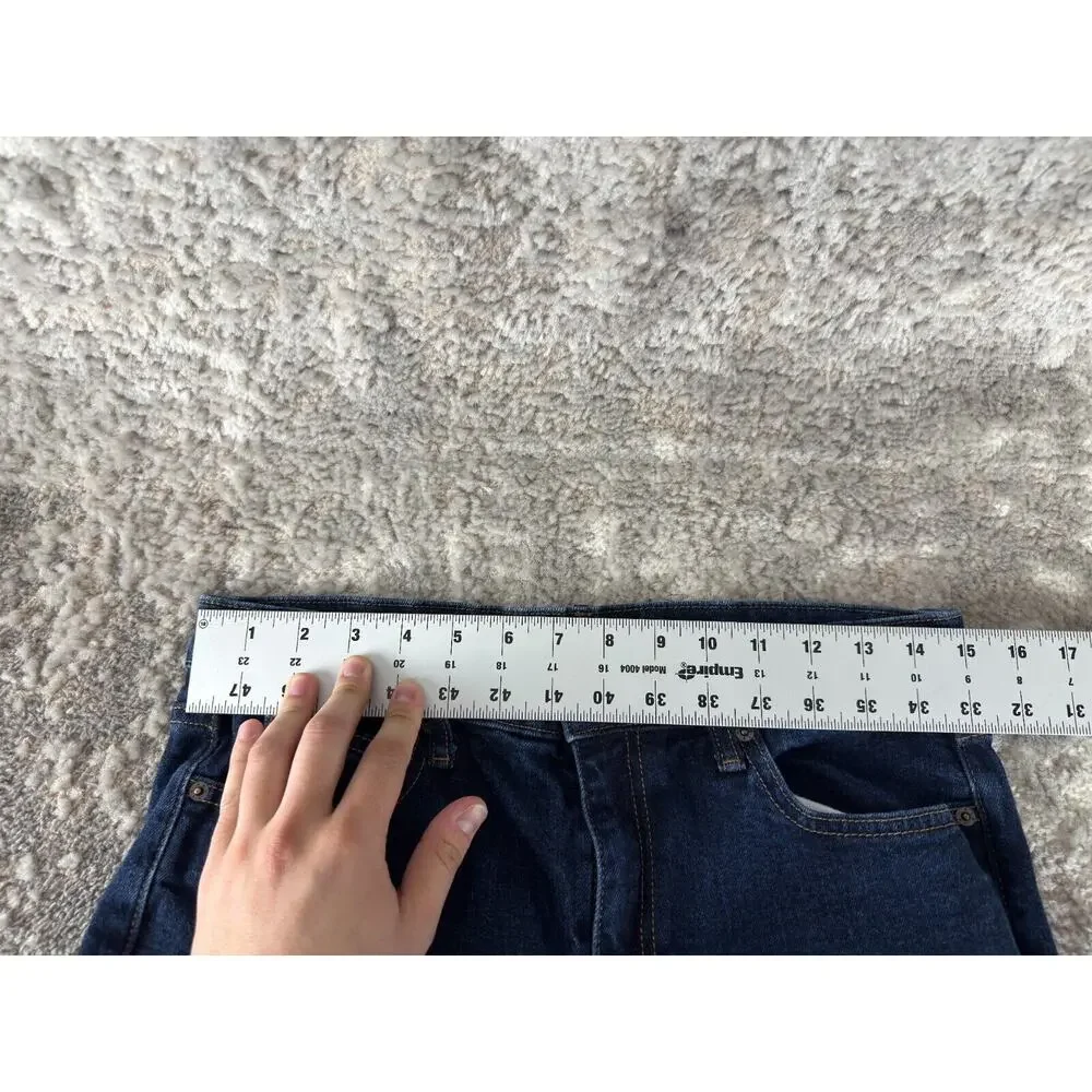 Uniqlo Sz 28 High Rise Slim Flared Jeans Blue Stretch‎ Denim Pants